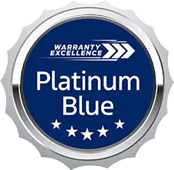 Warranty Excellence Platinum Blue Award